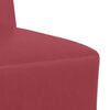 vidaXL Modulares Armfreies Sofa 2 pcs Weinrot 55 x 74 x 82 cm