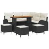 vidaXL Gartensofa-set 9 stk. Schwarz Poly-Rattan
