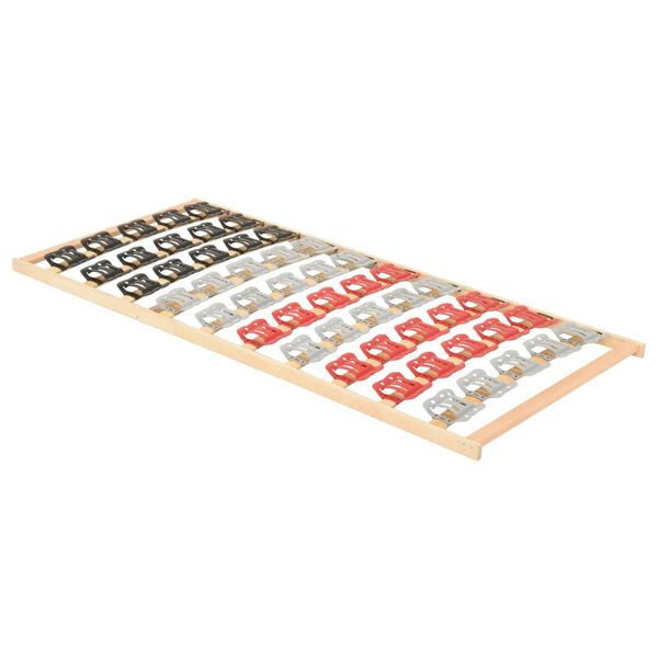 vidaXL Lattenrost mit 12 Latten & Tellerfedern 120x200 cm