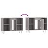 vidaXL Badschrank Grau Sonoma 80x33x60 cm Holzwerkstoff
