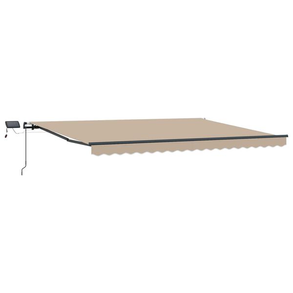 vidaXL Einziehbare Markise Beige 400 x 300 cm Stoff