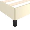 vidaXL Bettgestell ohne Matratze Creme 120x190 cm Kunstleder