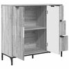 vidaXL Sideboard Graues Sonoma 89,5 x 33 x 82 cm Holzwerkstoff