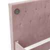 vidaXL Tagesbett mit Matratze USB Rosa Samt 90x200 cm