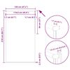 vidaXL Verdunkelungsrollo Cremewei&szlig; 120x210cm Stoffbreite 116,6cm