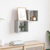 vidaXL Wandregale 2 pcs Graues Sonoma 26 x 15 x 26 cm Holzwerkstoff