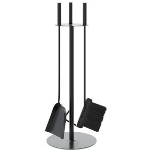 vidaXL 4-teiliges Kaminbesteck-Set 22 x 59 cm Stahl