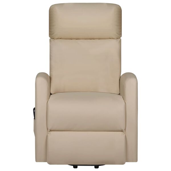 vidaXL Aufstehsessel Cappuccino-Braun Kunstleder