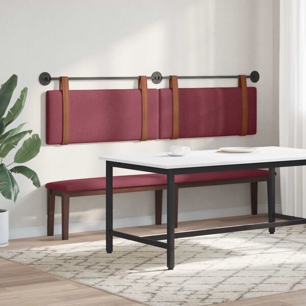 vidaXL H&auml;ngevorderseite Uni Weinrot 210 x 55 x 5 cm Antikes PU