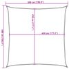 vidaXL Sonnensegel 160 g/m&sup2; Schwarz 5x5 m HDPE