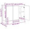 vidaXL Seitenschrank Sonoma 96,5 x 30 x 75 cm Holzwerkstoff