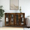 vidaXL Wandschr&auml;nke 2 Stk. R&auml;uchereiche Holzwerkstoff