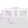 vidaXL Zaunpfosten Grau 25 x 0,4 m (13 mm Maschen) Stahl und PVC