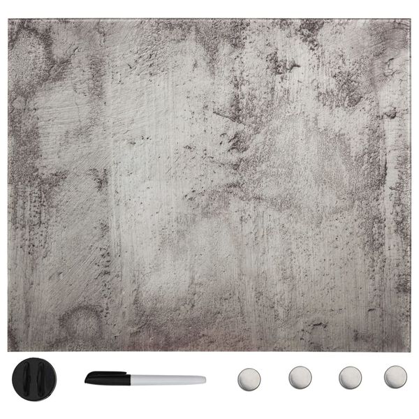 vidaXL Magnettafel Wandmontage Glas 60x60 cm