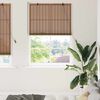vidaXL Rollo mit Vorh&auml;ngen Braun 100 x 220 cm Bambus