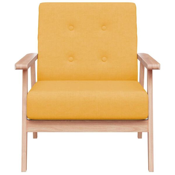 vidaXL Sessel Gelb Stoff