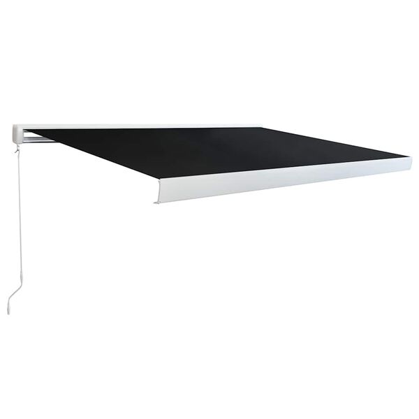 vidaXL Manuelle Kassetten-Markise 350 cm Anthrazit