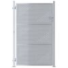 vidaXL Gartentor 85 x 144 cm Edelstahl Silber Abschlie&szlig;bar