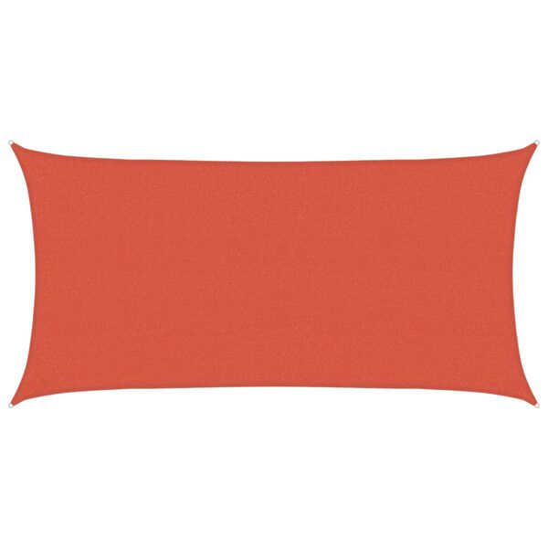 vidaXL Sonnensegel 160 g/m&sup2; Terrakottarot 2x3,5 m HDPE