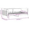 vidaXL Tagesbett Hellgrau 100x200 cm Samt