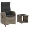 vidaXL Garten-Lounge-Set 2 stk. Grau und Dunkelgrau