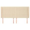 vidaXL Kopfteil mit Ohren Creme 163x23x118/128 cm Stoff