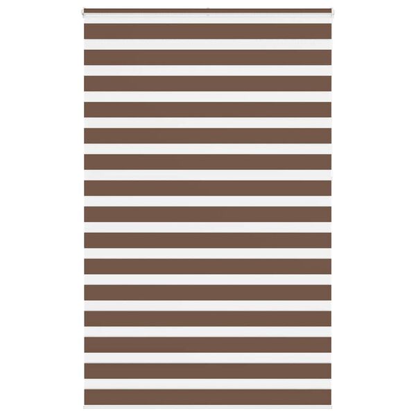 vidaXL Doppelrollo Braun 140x230 cm Stoffbreite 135,9 cm Polyester