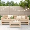 vidaXL Gartenhocker 62x30x32 cm Massivholz Kiefer