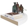 vidaXL Schwebende Eckregale 2 Stk. Wei&szlig; 35x35x3,8 cm MDF