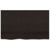 vidaXL Waschtischplatte Dunkelbraun 80x60x2 cm Massivholz Behandelt