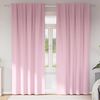 vidaXL Verdunkelungs-Vorh&auml;nge mit Ringen 2 pcs Babyrosa 225 x 140 cm