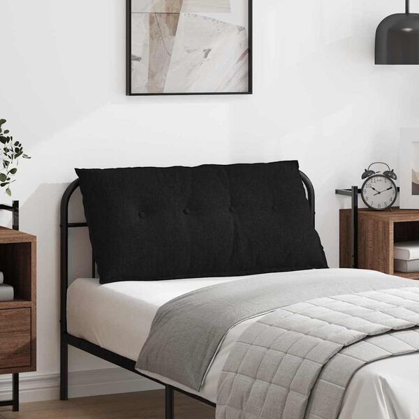 vidaXL R&uuml;ckenkissen Schwarz 100 x 19 x 50 cm Stoff