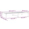 vidaXL Tagesbett 90x190 cm Massivholz Kiefer