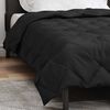 vidaXL Sommerdecke Schwarz 220 x 140 cm Mikrofaser