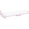 vidaXL Schwebende Wandregale 2 Stk. Grau 90x23,5x3,8cm MDF