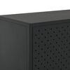 vidaXL Highboard Schwarz 80x35x135 cm Stahl