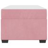 vidaXL Bettrahmen mit Matratze Rosa 80 x 200 cm Stoff