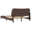 vidaXL Bettgestell ohne Matratze "Hvar" Braun 140x190 cm Kunstleder