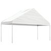 vidaXL Pavillon mit Dach Wei&szlig; 11,15x5,88x3,75 m Polyethylen
