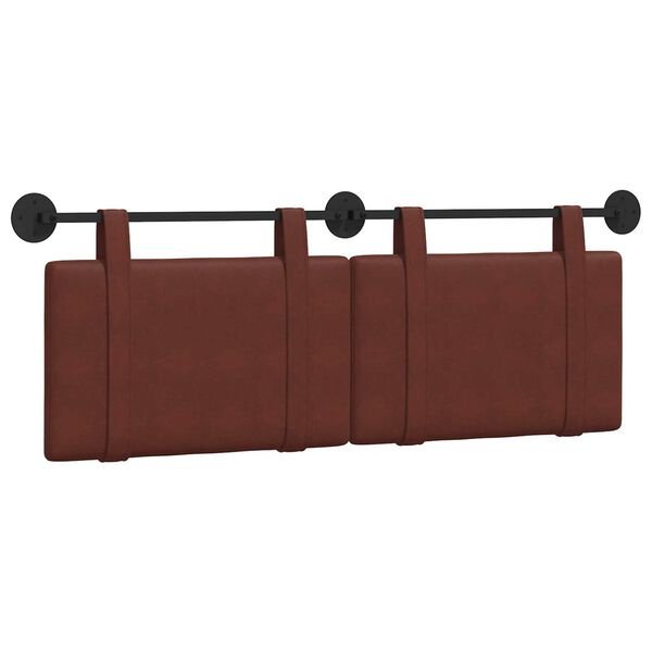 vidaXL H&auml;ngevorderseite Gl&auml;nzendes Braun 130 x 55 x 5 cm Antikes PU