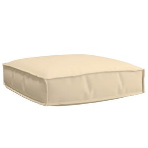 vidaXL Kissen Beige 60 x 60 x 12 cm Oxford-Stoff