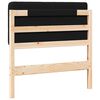 vidaXL Gepolstertes Kopfteil mit Kopfteil Braun und Schwarz 80 cm