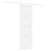 vidaXL Schiebet&uuml;r ORKDAL Wei&szlig; 61 x 198,5 cm Massives Kiefernholz