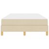 vidaXL Boxspringbett mit Matratze Creme 120 x 190 cm Stoff