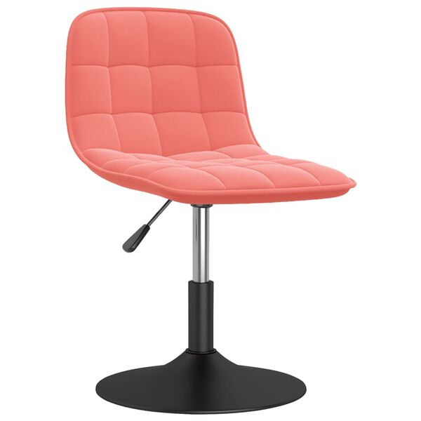vidaXL Esszimmerst&uuml;hle 4 Stk. Drehbar Rosa Samt