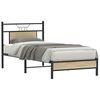 vidaXL Bettgestell ohne Matratze Sonoma-Eiche 90x200 cm Holzwerkstoff