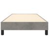 vidaXL Boxspringbettgestell Hellgrau 90x190 cm Samt