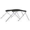 vidaXL 3-Bow Bimini-Top Schwarz 183x196x137 cm