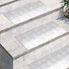 vidaXL Treppe Tritt Rechtwinklig 2 pcs Silber 60 x 30 cm Aluminium