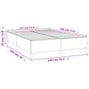 vidaXL Boxspringbettgestell Schwarz 140x190 cm Stoff